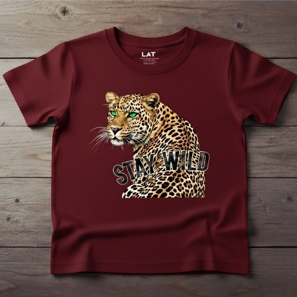 Stay Wild Leopard Graphic Tee • Boho Western Animal Print Shirt • Trendy Women’s - Picture 14 of 16